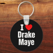 I Love Maye Football Fan  キーホルダー (正面)