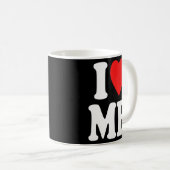 I Love Meフード付きスウェットシャツY2k IハートMe 2 コーヒーマグカップ (正面右)