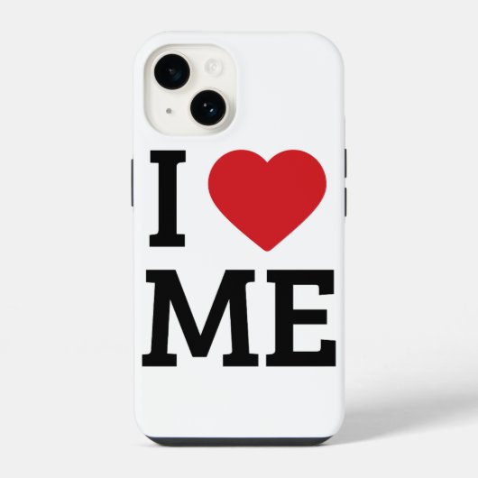I Love Me iPhone カース | 自分を愛するフォンカバー | iPhoneケース (裏面)