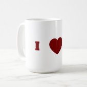 I love me mug コーヒーマグカップ (正面左)
