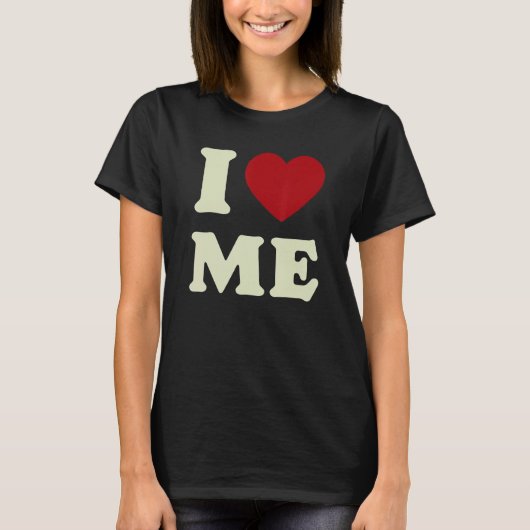 I Love Me Y2K Aesthetic Brown Downtown Girl Tシャツ (正面)