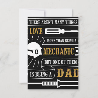 I love mechanic dad | Mechanic Canvas 出欠カード