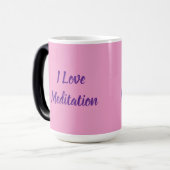 I Love Meditation Pink Morphing Mug モーフィングマグカップ (正面左)