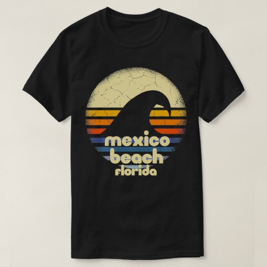 I Love Meico Beach Florida Ocean Wave FL Tシャツ (デザイン正面)