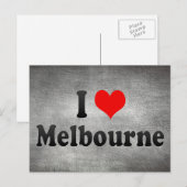 I Love Melbourne,オーストラリア ポストカード (正面/裏面)