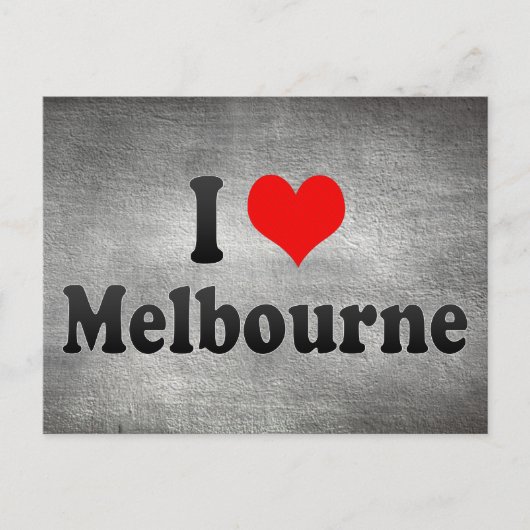 I Love Melbourne,オーストラリア ポストカード (正面)