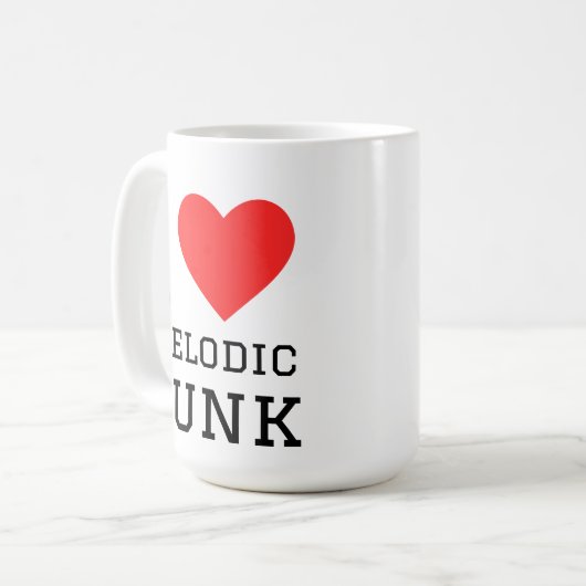 I love melodic punk square sticker コーヒーマグカップ (正面左)