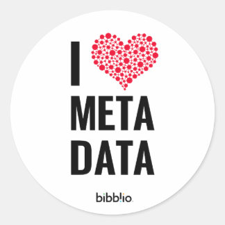 I Love Metadata Round Stickers （シート20） ラウンドシール