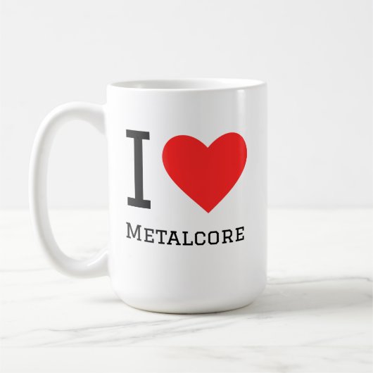 I love metalcore コーヒーマグカップ (左)