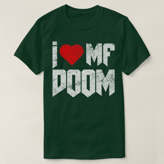 I Love Mf Doom 動揺してヴィンテージ Tシャツ (デザイン正面)