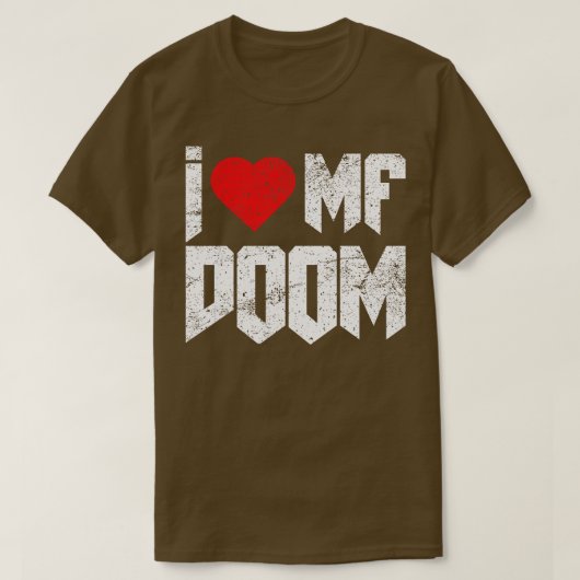 I Love Mf Doom 動揺してヴィンテージ Tシャツ (デザイン正面)