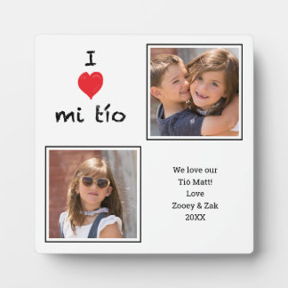 I Love mi Tio 2 フォトプレート フォトプラーク
