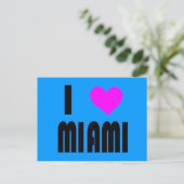 I Love Miami Floridaはがき ポストカード (スタンド正面)
