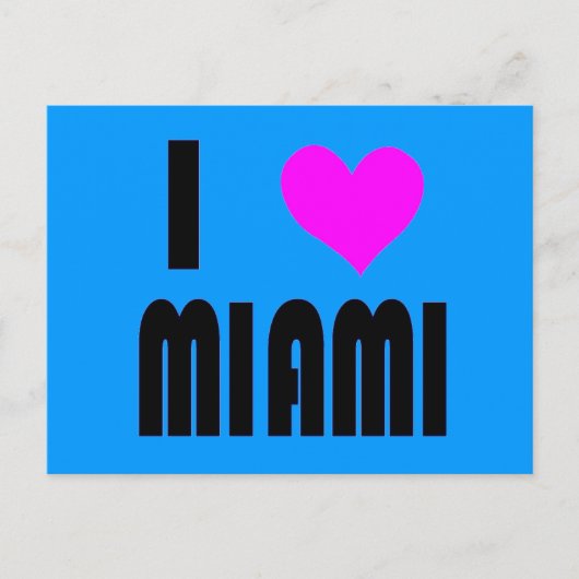I Love Miami Floridaはがき ポストカード (正面)