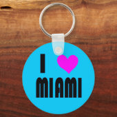 I Love Miami Florida USAキーチェーン キーホルダー (正面)