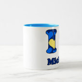 I love Michigan ツートーンマグカップ (中央)