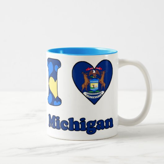 I love Michigan ツートーンマグカップ (右)