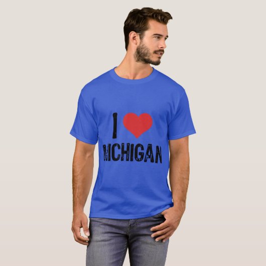 I Love Michigan 4 Tシャツ (正面フル)