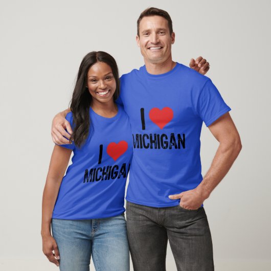 I Love Michigan 4 Tシャツ (ユニセックス)