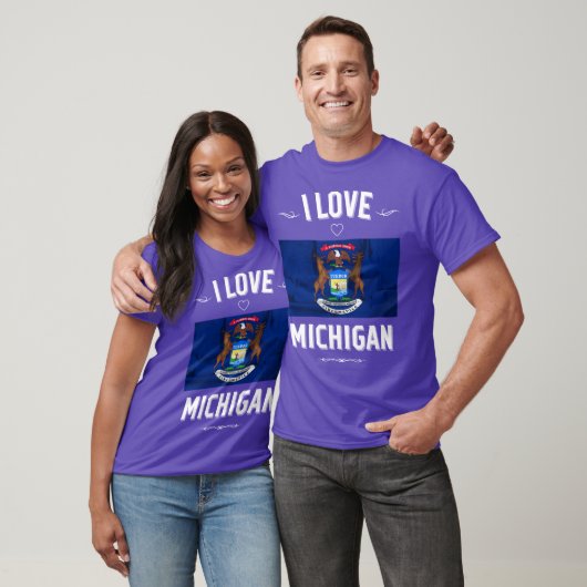 I Love Michigan Tシャツ (ユニセックス)