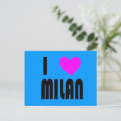 I Love Milanイタリアのはがき ポストカード (スタンド正面)