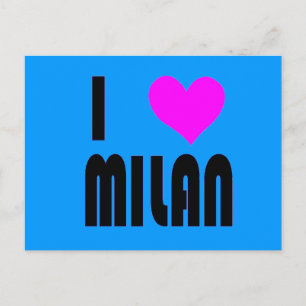 I Love Milanイタリアのはがき ポストカード