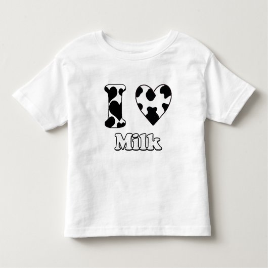 I love milk トドラーTシャツ (正面)