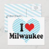 I Love Milwaukee ポストカード (正面/裏面)