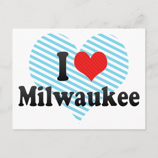 I Love Milwaukee ポストカード (正面)