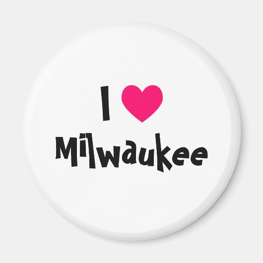 I Love Milwaukee マグネット (正面)