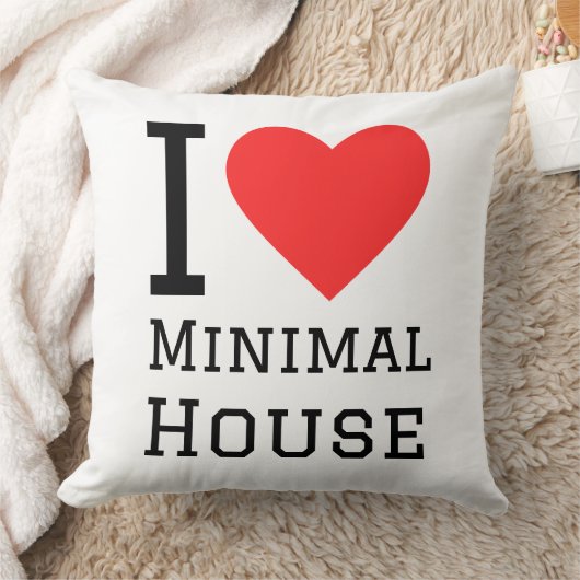 I love minimal house クッション (ブランケット)