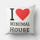 I love minimal house クッション (正面)