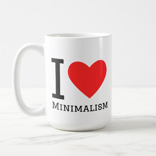 I love minimalismo コーヒーマグカップ (左)
