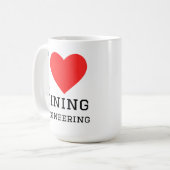 I love mining engineering  コーヒーマグカップ (正面左)