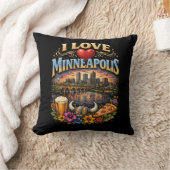 I Love Minneapolis クッション (ブランケット)