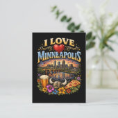 I Love Minneapolis ポストカード (スタンド正面)