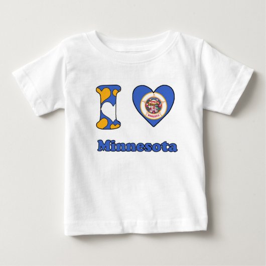 I love Minnesota ベビーTシャツ (正面)