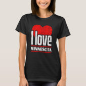 I Love Minnesota Best Home State I Heart Minnesota Tシャツ (正面)