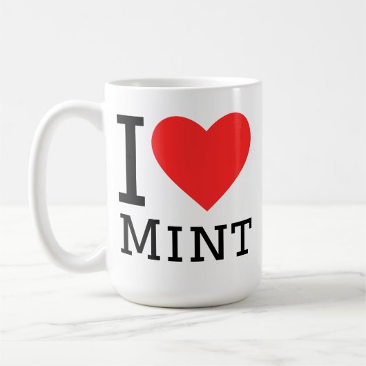 I love mint コーヒーマグカップ (左)