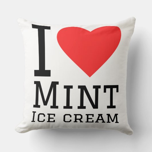 I love mint ice cream クッション (正面)