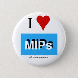 I Love MIPsボタンまたはバッジmipdatabaseロゴ 缶バッジ