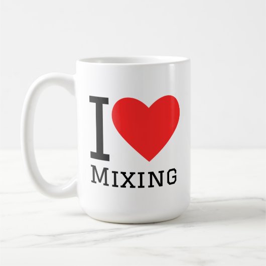 I love mixing コーヒーマグカップ (左)