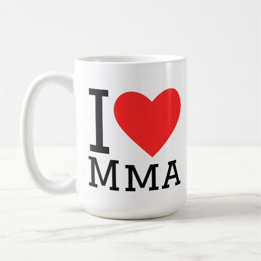 I love mma コーヒーマグカップ (左)