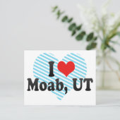 I Love Moab, UT ポストカード (スタンド正面)