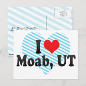 I Love Moab, UT ポストカード (正面/裏面)