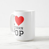 I love modern pop square sticker コーヒーマグカップ (正面左)