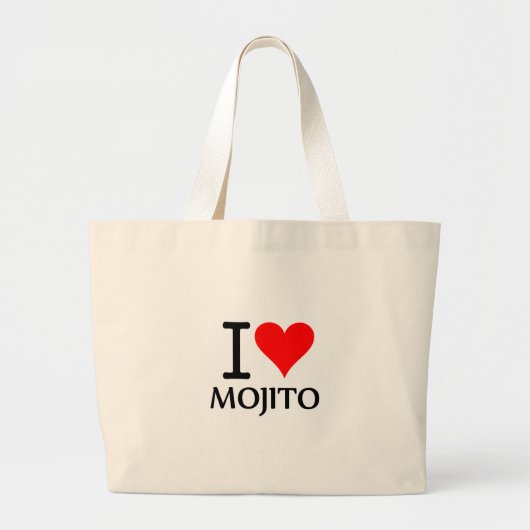 I Love Mojito 2 ラージトートバッグ (正面)