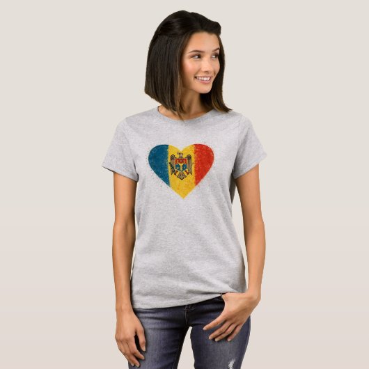 I love Moldova – Iubesc Moldova  Tシャツ (正面フル)