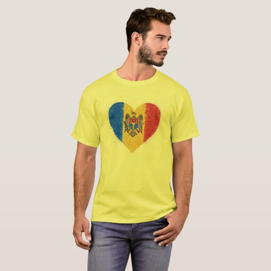 I love Moldova – Iubesc Moldova  Tシャツ (正面フル)