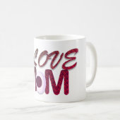 I Love Mom おもしろい Egg T-Shirt – かわいいマミニマルザー コーヒーマグカップ (正面右)